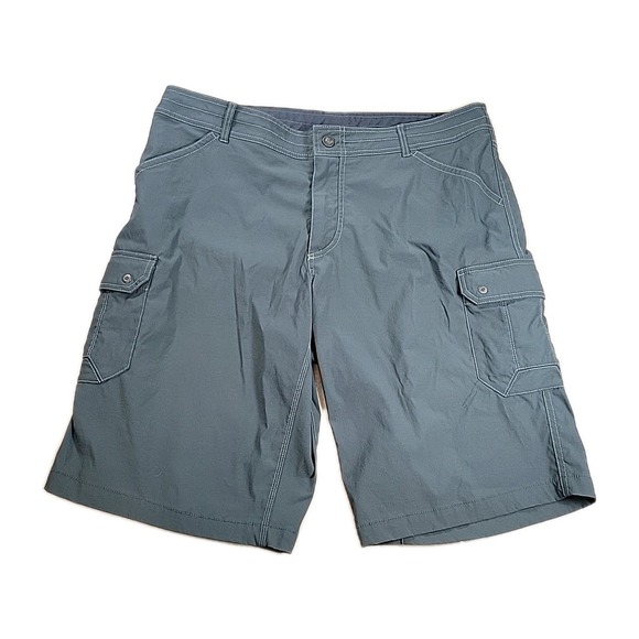 Kuhl Born In The Mountain Shorts Mens 40 Olive‎ GREEN Cargo Outdoor Gorp Hike - Picture 3 of 12